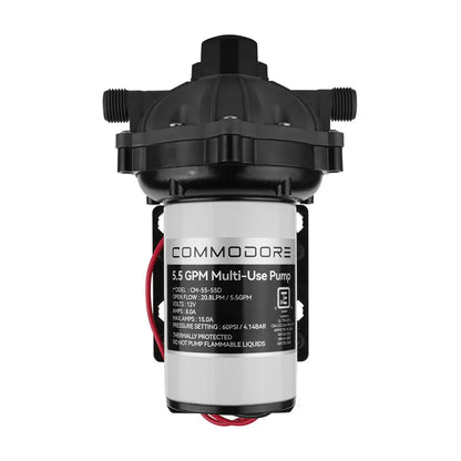 Commodore 5.5 GPM 12V Water Pump - CM-55-55D for Marine, RV, and Industrial Use