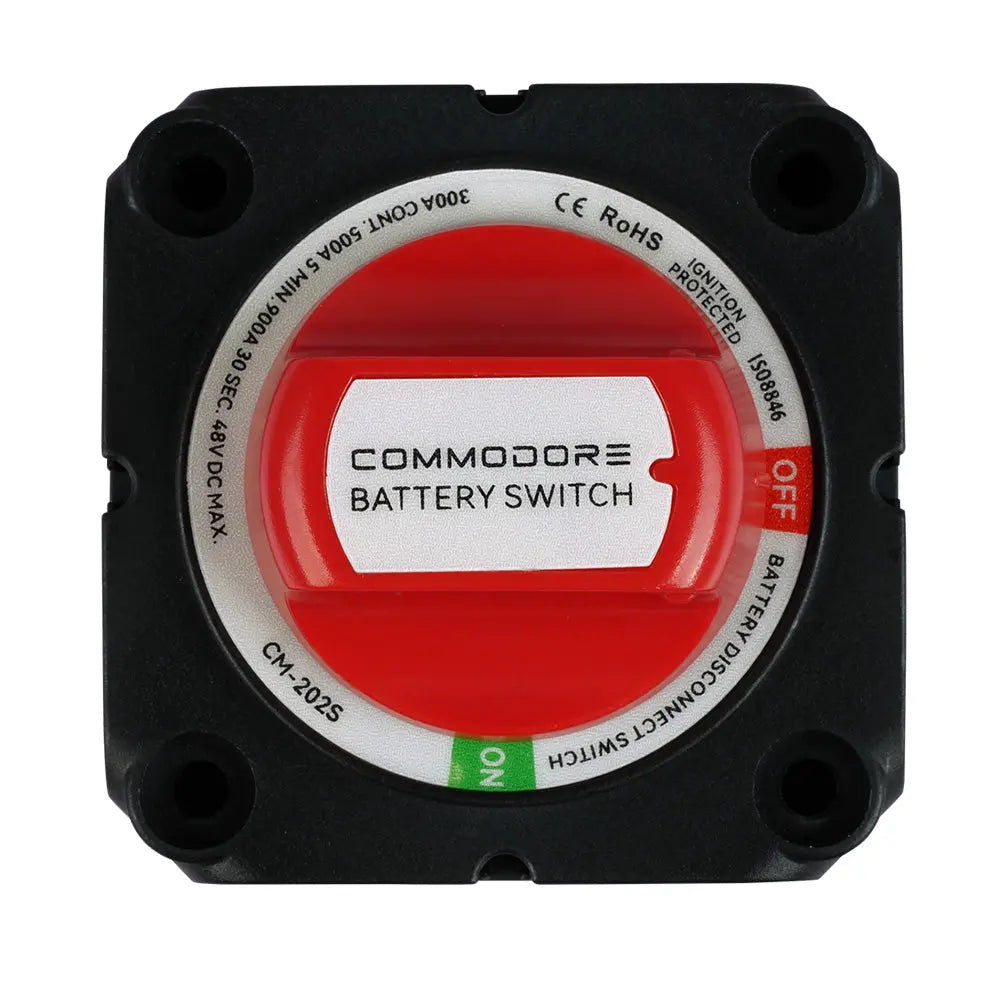 Commodore CM-202S On/Off Battery Disconnect Switch for Marine and RV Systems