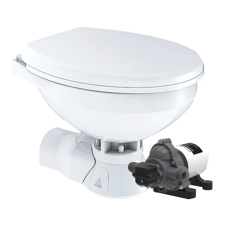 Commodore CM4RMT Quiet Flush Electric Toilet with Rear Macerator and Raw Water Pump