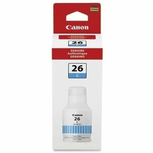 Canon GI-26 Pigment Cyan Ink Bottle for Maxify MegaTank Printers