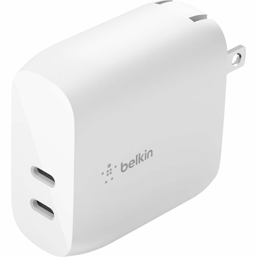 Belkin BoostCharge 40W Dual USB-C PD Wall Charger, WCB006DQWH