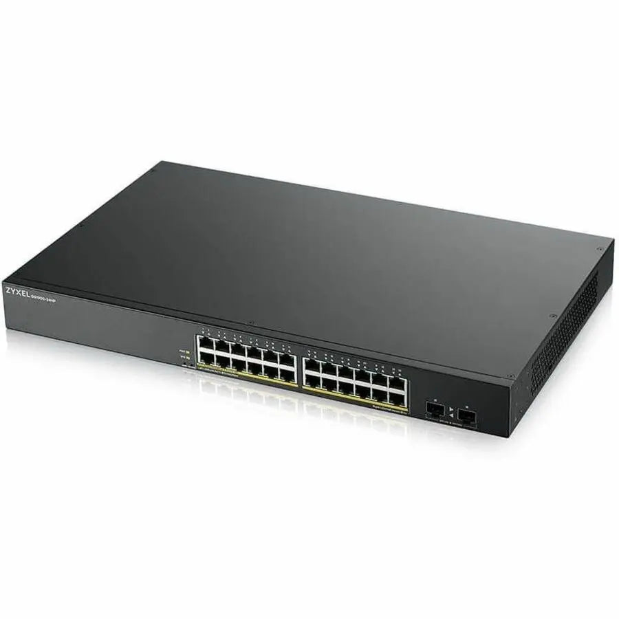 ZYXEL GS1900-24HPv2 24-Port Gigabit Smart Managed PoE Switch with 2 SFP Uplinks