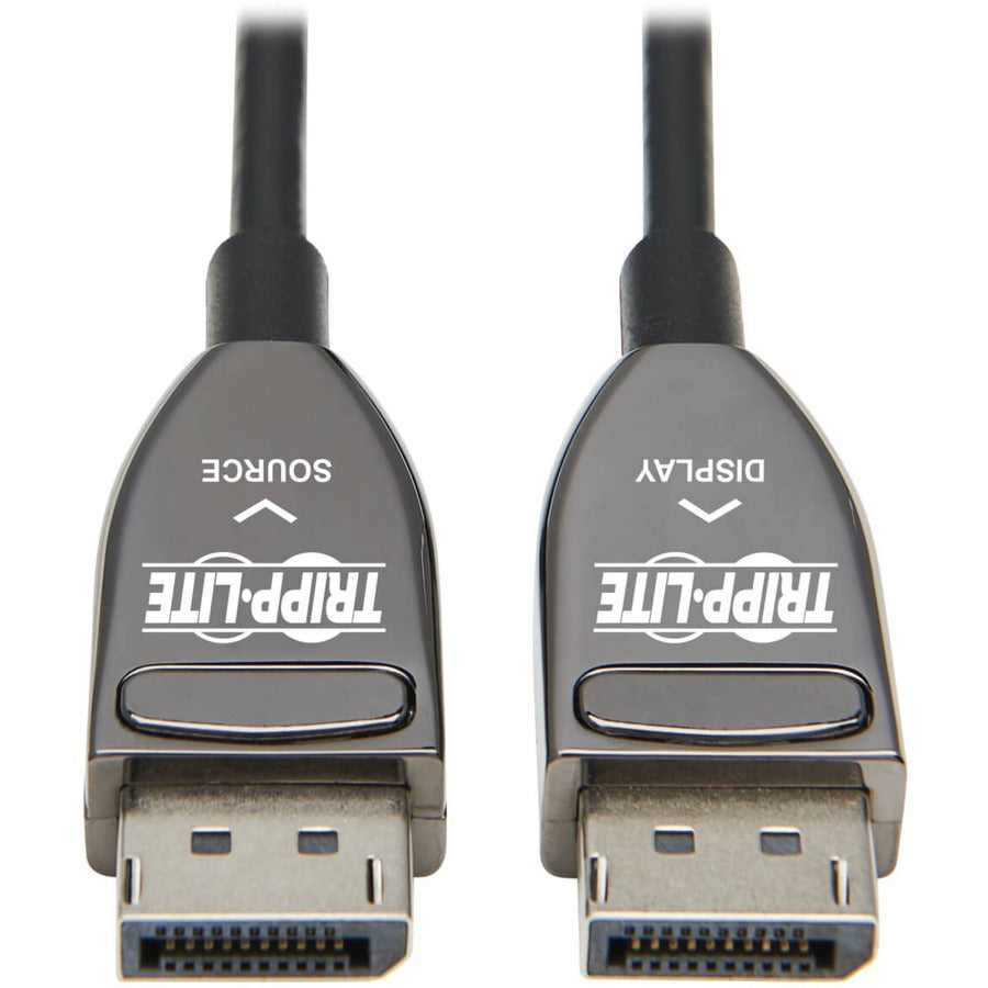 Tripp Lite by Eaton P580F3-15M-8K6 8K DisplayPort Fiber Optic Cable, 15 ft