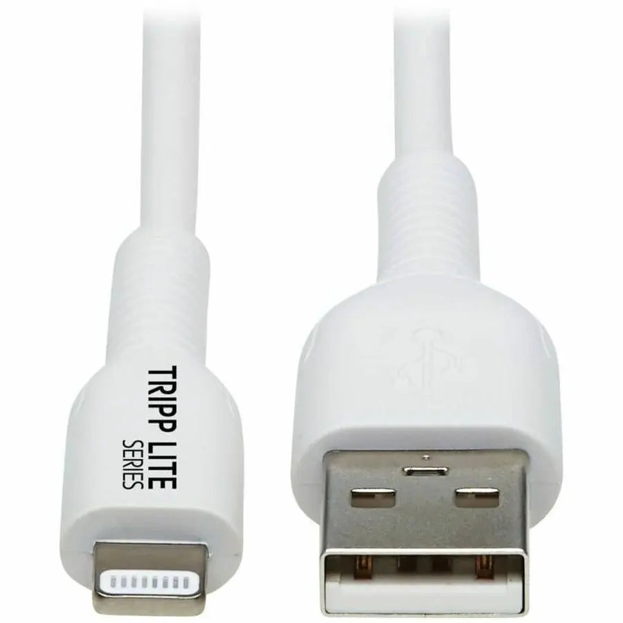 Eaton Tripp Lite Series M100AB-01M-WH 1-Meter Safe-IT USB-A to Lightning Data Transfer Cable