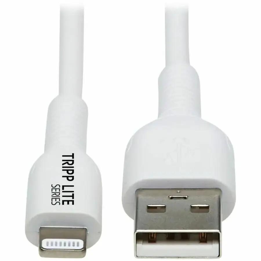 Eaton Tripp Lite Series M100AB-01M-WH 1-Meter Safe-IT USB-A to Lightning Data Transfer Cable by EATON TRIPP LITE SERIES CONNECTIVIT