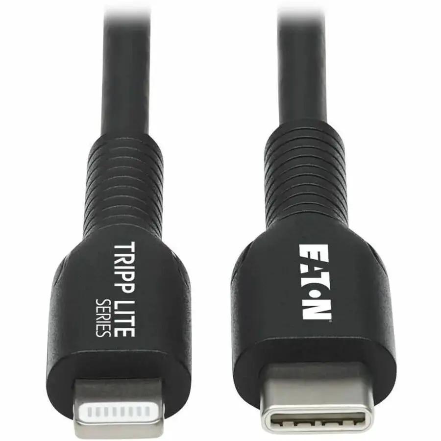 Eaton Tripp Lite Series USB-C to Lightning Sync and Charge Cable (M/M) – 6.6 ft, MFi Certified Black by EATON TRIPP LITE SERIES CONNECTIVIT