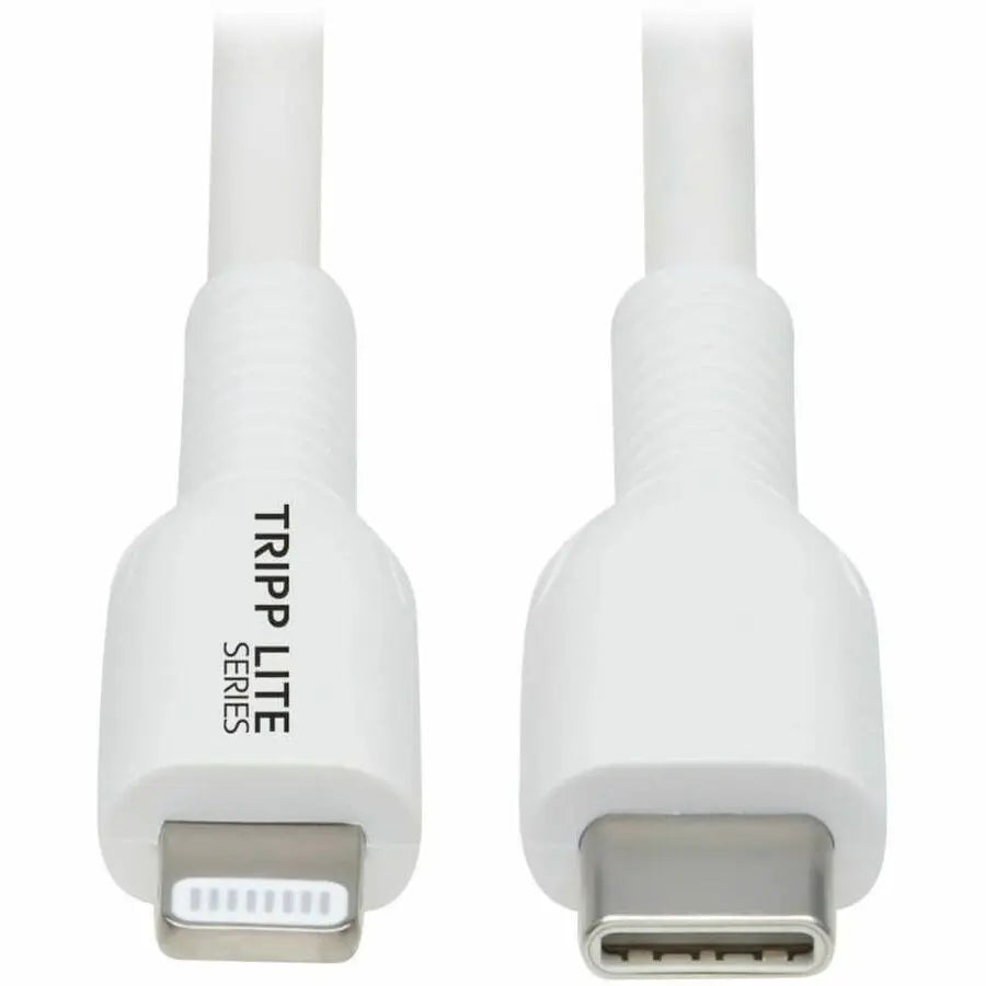 Eaton Tripp Lite Series M102-02M-WH USB-C to Lightning Sync and Charge Cable, 6.6 ft