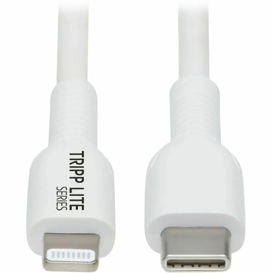 Eaton Tripp Lite Series Safe-IT USB-C to Lightning Data Transfer Cable (2 m) – White