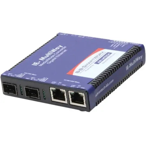 Advantech IMC-574I-SFP-PS-A IE-Multiway 4-Port Gigabit Ethernet Media Converter with SFP Support