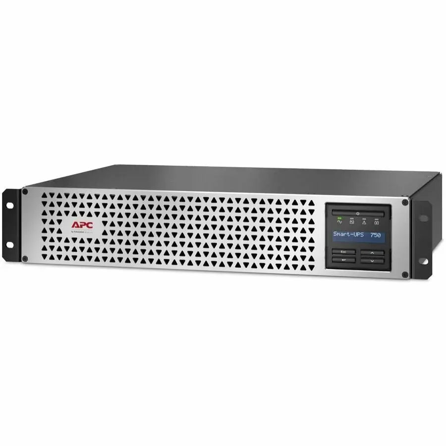 APC Smart-UPS, Line Interactive, 750VA, Lithium-ion, Rackmount 2U, 120V, 6x NEMA 5-15R outlets, SmartConnect Port+Network Card, Short Depth, AVR
