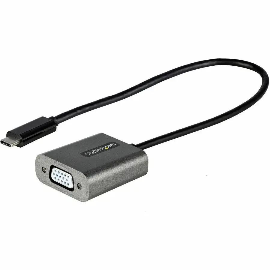 StarTech.com USB-C to VGA Video Adapter - Supports 1920x1200p & 1080p, Thunderbolt 3 Compatible, 12-Inch Long Cable by StarTech.com