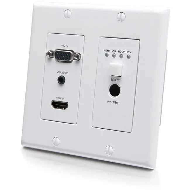 Legrand Group C2G HDBaseT HDMI & VGA Wall Plate Transmitter - 4K 60Hz, IR & RS232 Support