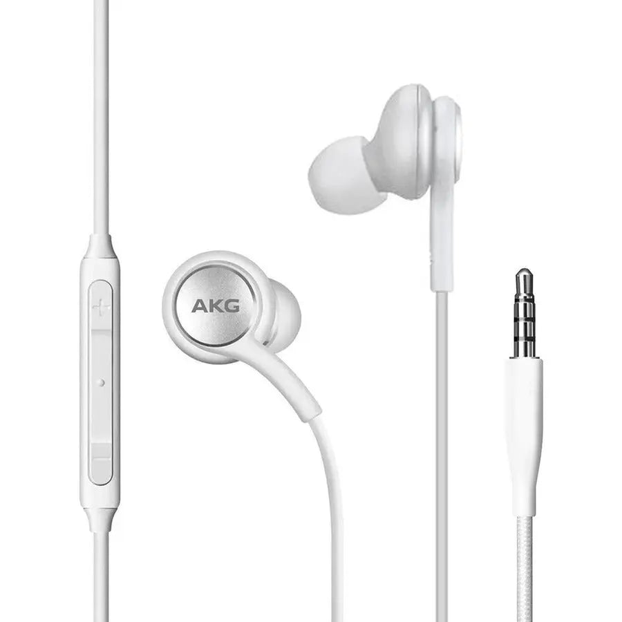 4XEM Samsung AKG Earphones with Mic and Volume Control – White, Model 4XSAMEARAKGW