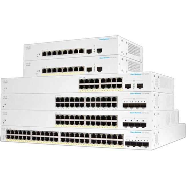 Cisco Business CBS220-24T-4X Ethernet Switch — Reliable 24-Port Layer 2 Managed Switch for Small Business Networks