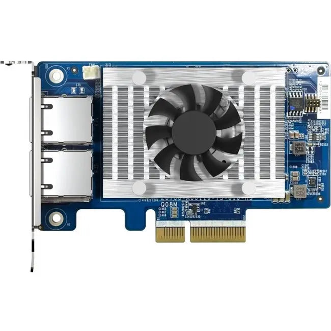 QNAP QXG-10G2T-X710 10GbE Dual Port Network Adapter for High-Speed Data Transfer