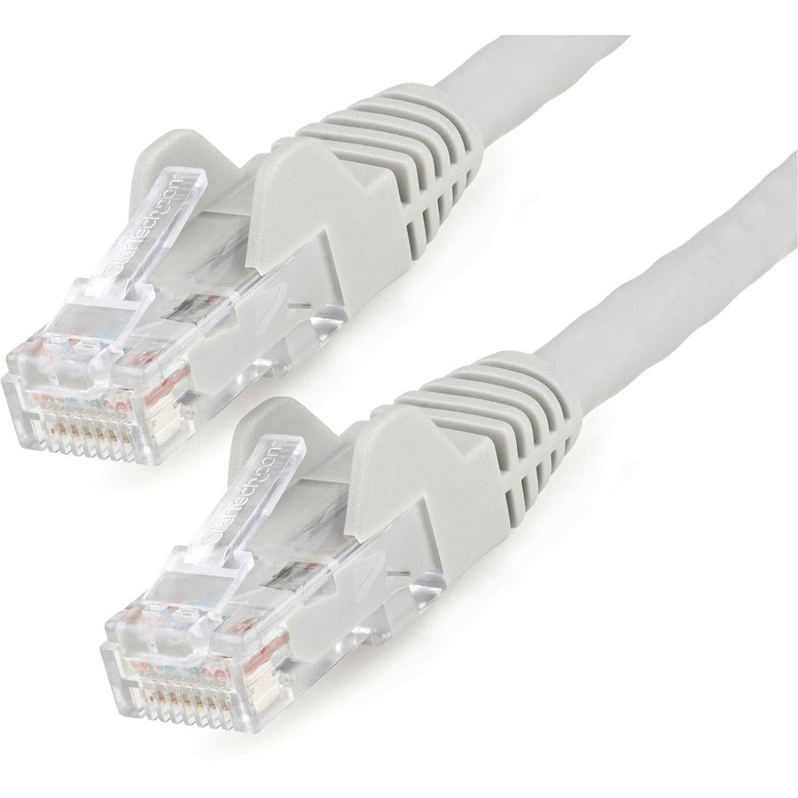 StarTech.com 50ft CAT6 Ethernet Network Cable with LSZH Low Smoke Zero Halogen Safety - Gray, Snagless, 10Gbps Support, 100W PoE