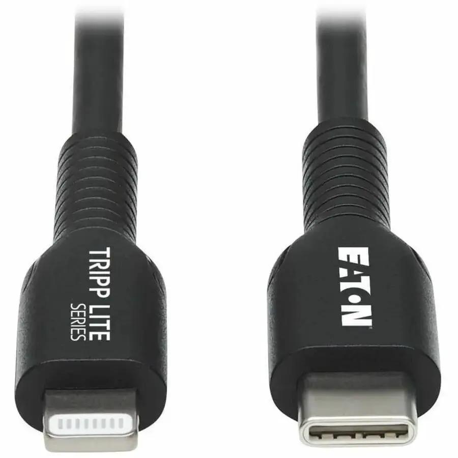 Eaton Tripp Lite Series M102-03M-BK USB-C to Lightning Sync and Charge Cable, 3 Meters (9.8 ft.), Black by EATON TRIPP LITE SERIES CONNECTIVIT