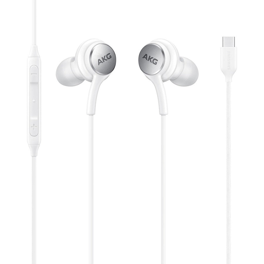 4XEM USB-C AKG In-Ear Earphones with Mic and Volume Control, White, 4XSAMEARAKGCW