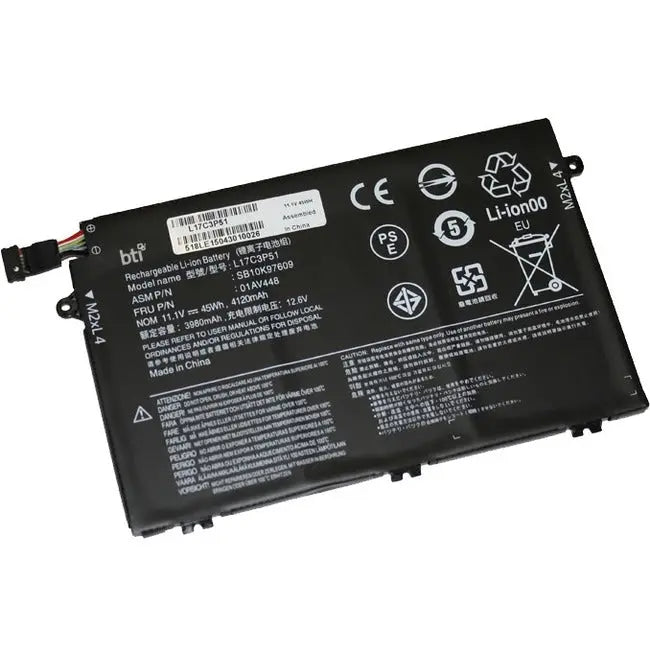 Battery Technology Inc. L17C3P51 Notebook Battery for Lenovo ThinkPad E14 and E15 Series