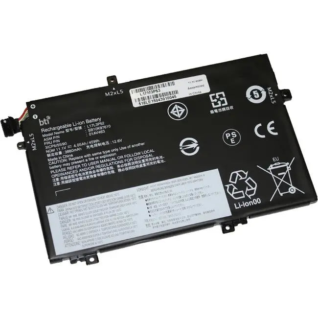 BTI L17M3P53-BTI 11.1V 45Wh Li-Ion Battery for Lenovo ThinkPad L14, L15, L480, L490, L580, L590