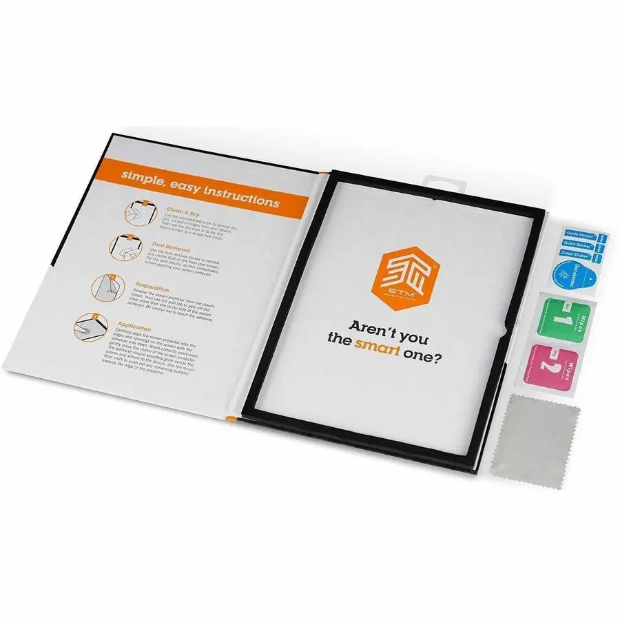 STM Goods Glass Screen Protector for iPad Pro, iPad Air, iPad and Mini – 0.3mm Tempered Glass with Easy Installation Kit