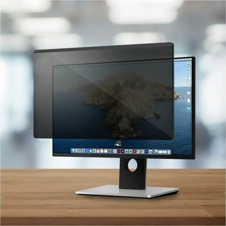 AddOn 27-inch Anti-Blue Light Privacy Screen Filter with Adhesive Tabs for 16:9 Monitors