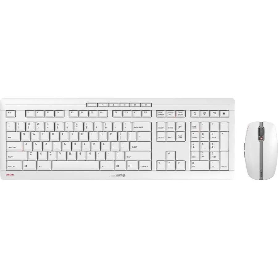 Cherry Americas STREAM Desktop Recharge Wireless Keyboard & Mouse Combo with Rechargeable Batteries
