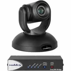 Vaddio RoboSHOT 40 UHD OneLINK Bridge System - 4K PTZ Camera with HDMI, USB, and HDBaseT Integration