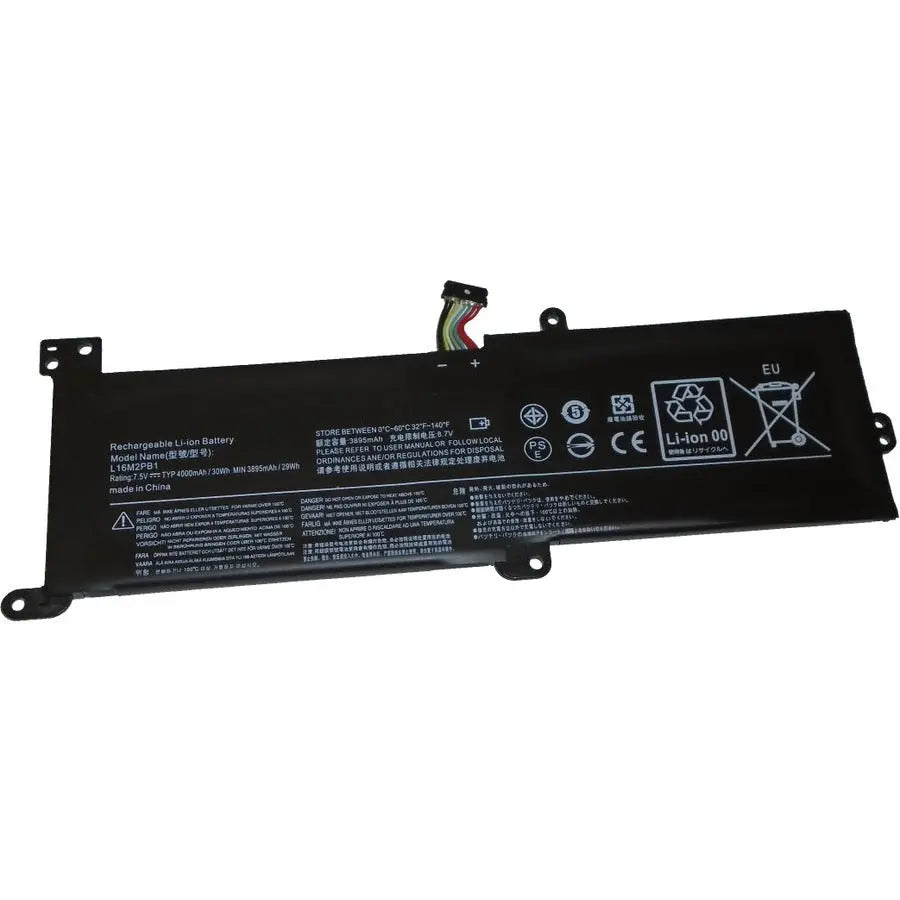 BTI L16M2PB1 Battery for Lenovo IdeaPad Notebooks - 7.5V, 4000mAh Rechargeable Replacement