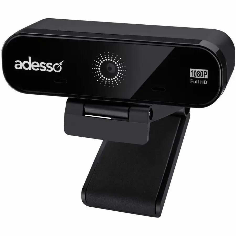 Adesso CyberTrack H8 1080P Full HD Webcam with Auto Focus, Dual Microphones, Privacy Shutter, and Tripod-Ready Clip by Adesso, Inc