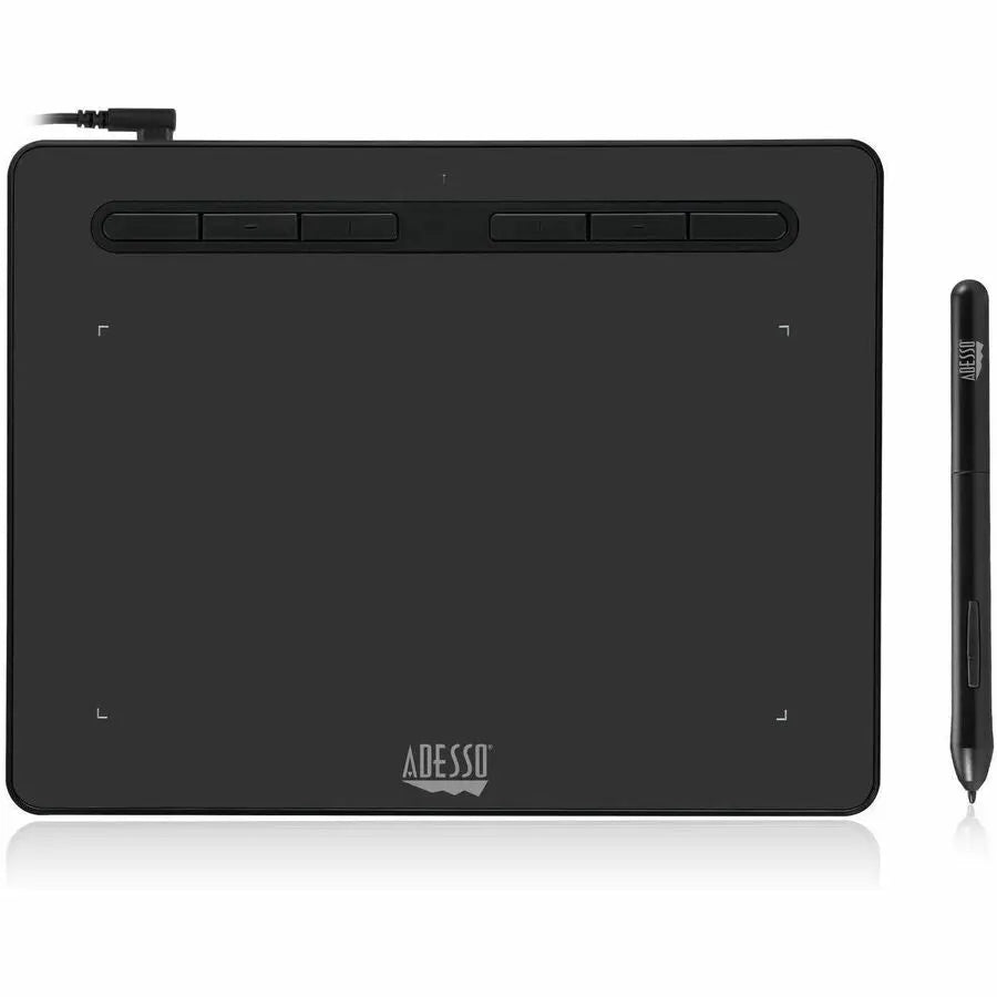 Adesso CyberTablet K8 8" x 5" Graphics Tablet with Pressure Sensitivity and Customizable Hot Keys