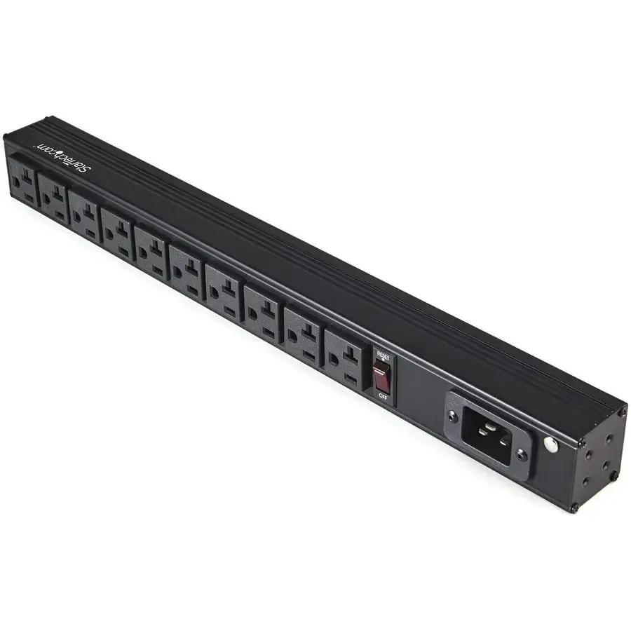 StarTech.com 10 Outlet Rack Mount Power Strip 125V/16A, 1U Horizontal PDU for 19-inch Server Racks by StarTech.com