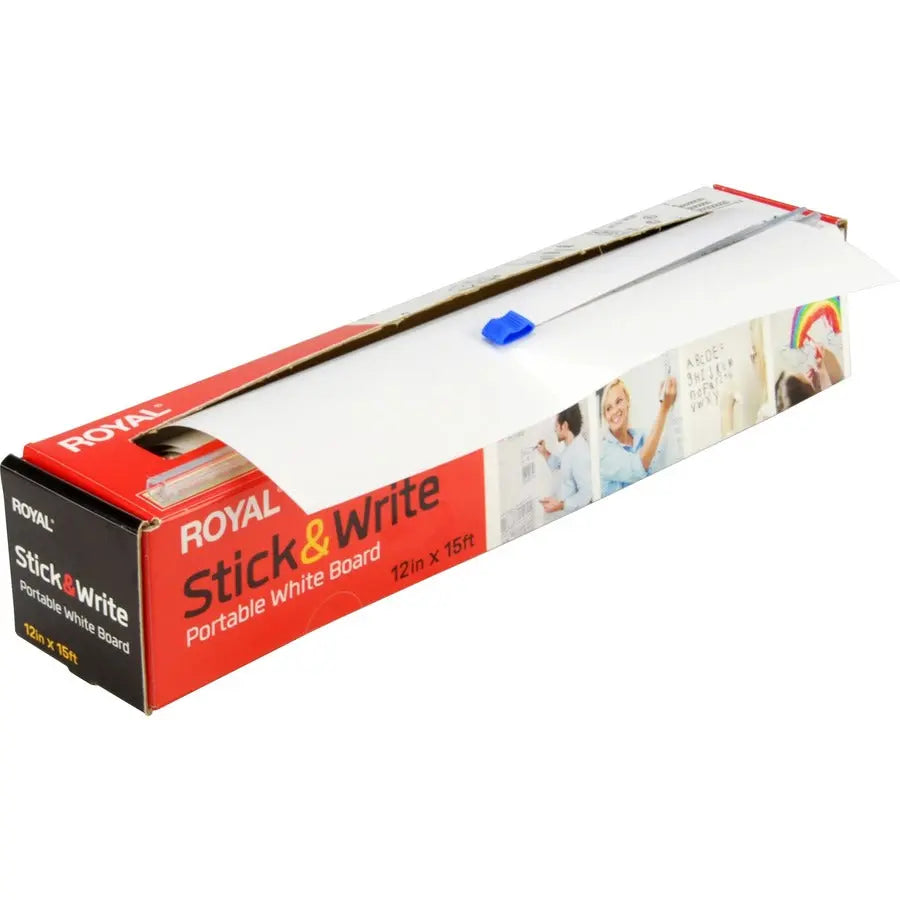 Royal WB115 Dry Erase Board - 12-Inch Wide x 15 Feet High, Portable White Surface