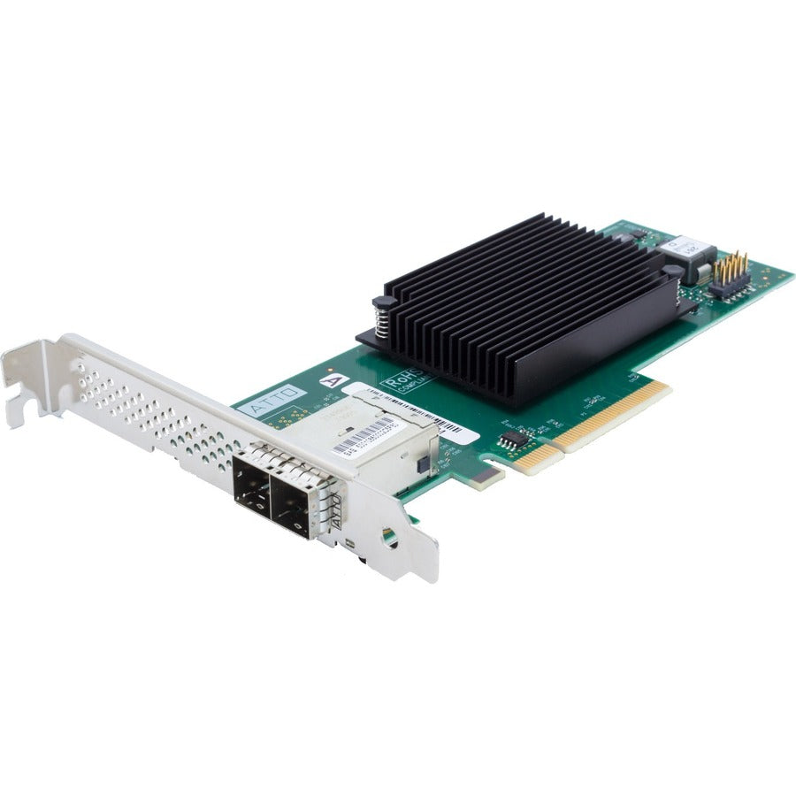 Atto Technology ESAH-1280-GT0 8 External Port 12Gb/s SAS/SATA to PCIe 4.0 Host Bus Adapter