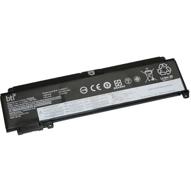 Battery Technology Inc. BTI L16M3P73 Notebook Battery for Lenovo ThinkPad T460S and T470S