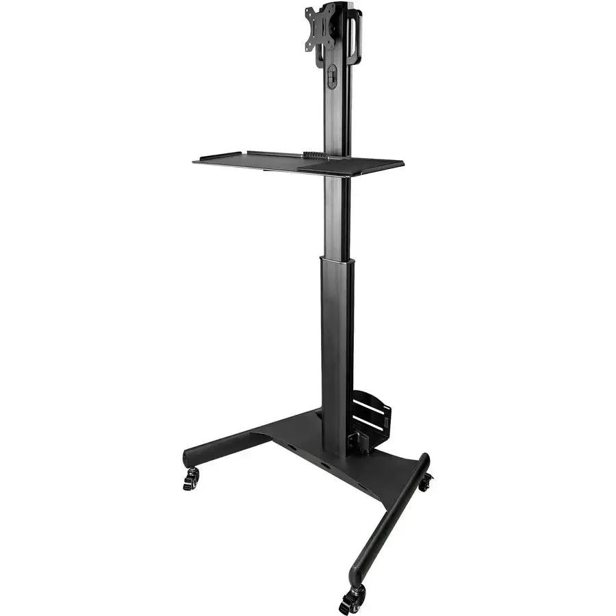 StarTech.com Mobile Standing Workstation with Monitor Mount, CPU Holder, Adjustable Height Cart by StarTech.com