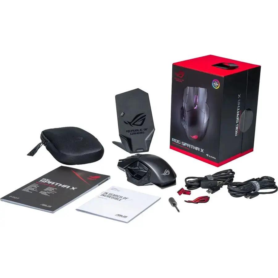 ASUS ROG Spatha X Gaming Mouse with Dual-Mode Connectivity and Customizable Features by ASUS Computer International