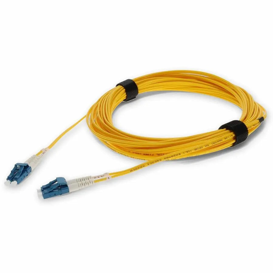 AddOn Fiber Optic Duplex Patch Network Cable - 3m ALC (Male) to LC (Male) OS2 Single-Mode Yellow Riser Cable