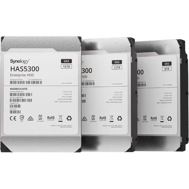 Synology HAS5300-12T 12TB SAS Internal Hard Drive for Enterprise Storage