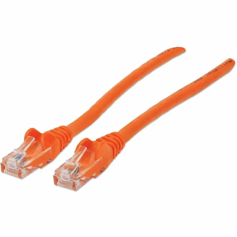 Intellinet Cat6 U/UTP Network Patch Cable, 2 ft., Orange – High-Speed 10G Ethernet Cable with Gold-Plated Contacts and Snag-Free Boot