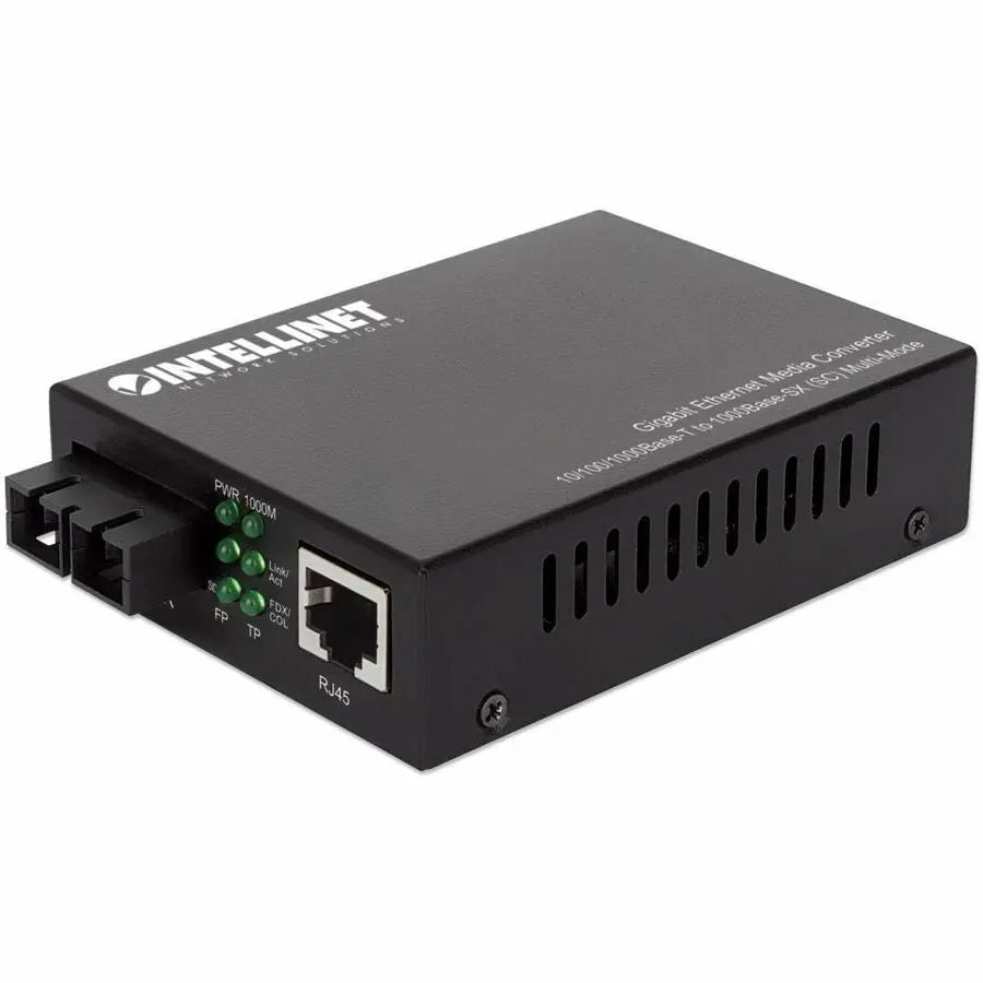 Intellinet Gigabit Ethernet Media Converter - 508544, Fiber to Copper Network Expansion
