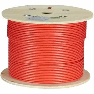 Black Box C6ABC50-STR-RD-1000 CAT6A Bulk Network Cable, 1000 ft, Red, Stranded UTP, 650 MHz, CM PVC PoE Rated