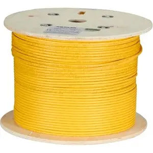 Black Box GigaTrue CAT6A Bulk Network Cable, 1000 ft, Stranded UTP, 650 MHz, CM-Rated, Yellow