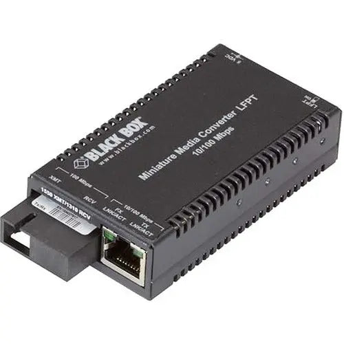 Black Box Multipower Miniature Media Converter LHC029A-R4 – Fiber to Desktop Transceiver for 10/100 Mbps Ethernet