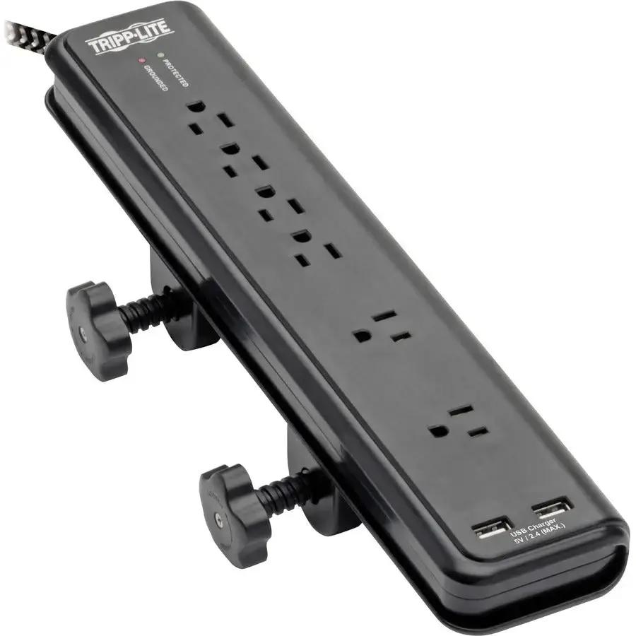 Eaton Corporation Tripp Lite Safe-IT TLP608DMUAM 6-Outlet Surge Protector with USB Charging and Antimicrobial Features by Eaton Corporation
