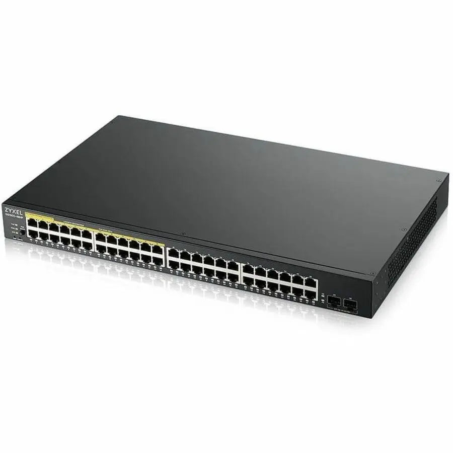 ZYXEL GS1900-48HPv2 48-Port Gigabit Managed PoE Switch with 24 PoE+ Ports and GbE Uplink
