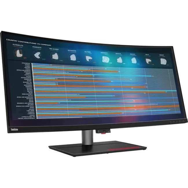 Lenovo ThinkVision P40w-20 39.7-Inch 5K2K Ultra-Wide Curved Monitor with Thunderbolt 4