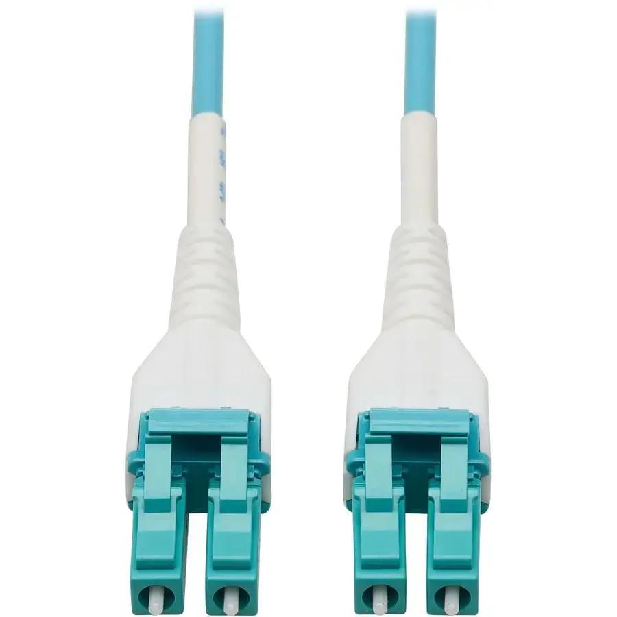 Eaton Tripp Lite Series N821-50M-AQ-AR 50 ft OM4 Duplex Fiber Optic Network Cable with Armor and Aqua LSZH Jacket by Eaton Corporation