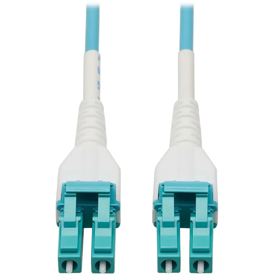 Eaton Tripp Lite Series N821-75M-AQ-AR 75 ft OM4 Duplex Fiber Optic Network Cable with Armor and Aqua LSZH Jacket
