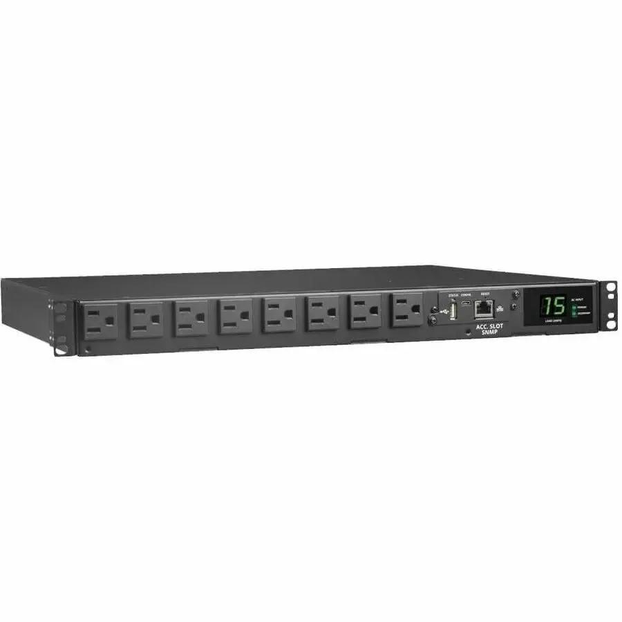 Eaton Corporation Tripp Lite PDUMNH15AT1 8-Outlets Network-Grade Single-Phase PDU with Automatic Transfer Switch and Remote Monitoring by Eaton Corporation